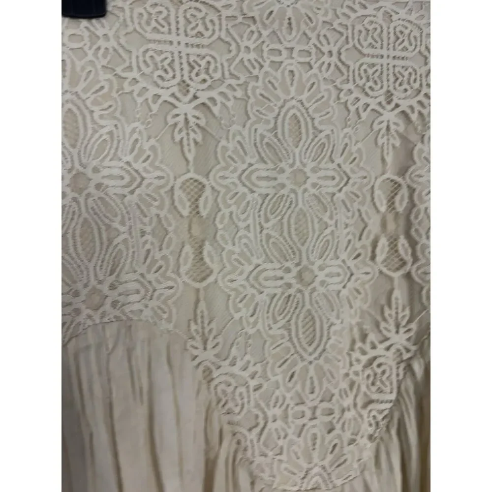 Parker Maxi Skirt 10 High Waisted Lace Cotton Romantic